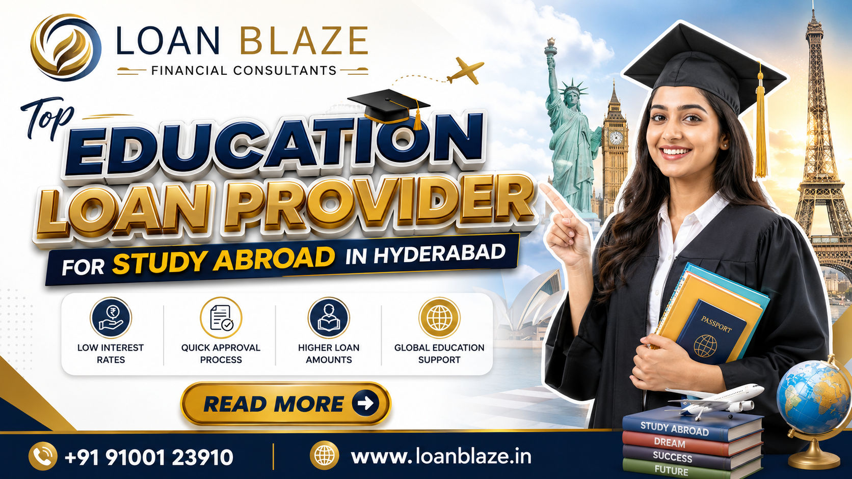 Top Education Loan Provider for Study Abroad in Hyderabad