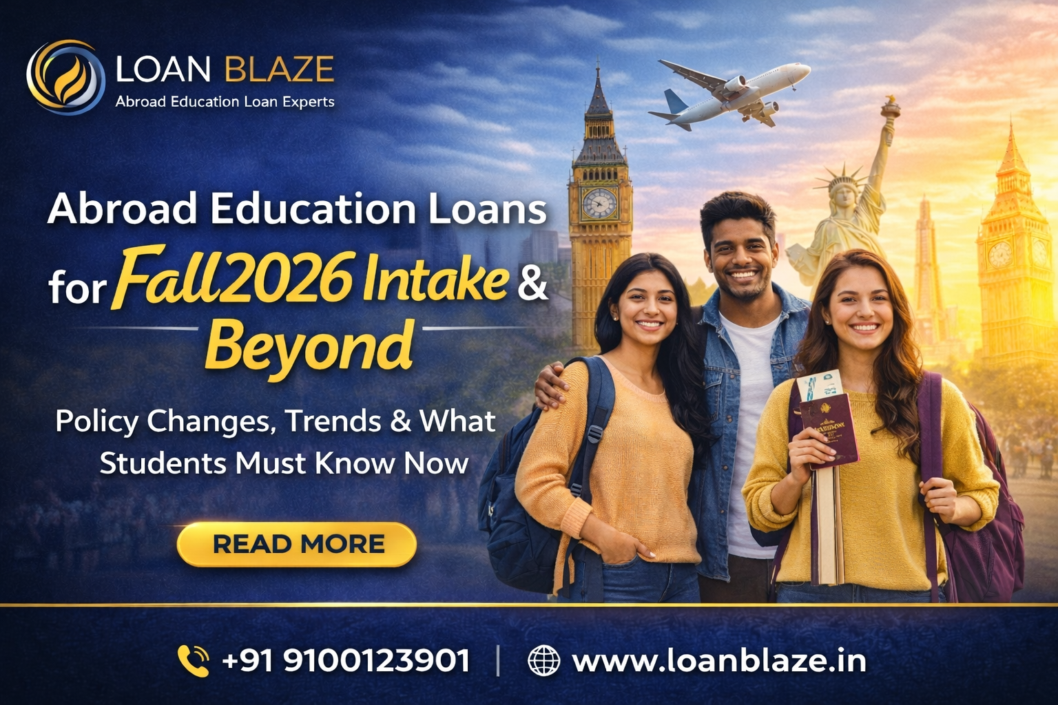 Abroad Education Loans for Fall 2026 Intake & Beyond: