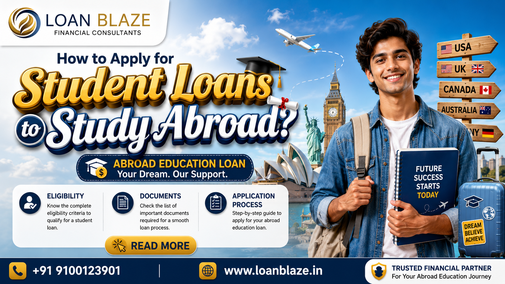 How to Apply for Student Loans to Study Abroad?